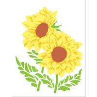image of The Crafter's Workshop - 4-In-1 Layering Stencils - Sunflowers