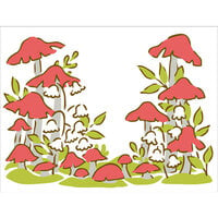 image of The Crafter's Workshop - 4-In-1 Layering Stencils - Mushroom Forest