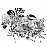 The Crafters Workshop - 6 x 6 Doodling Templates - Mini Bird Nest