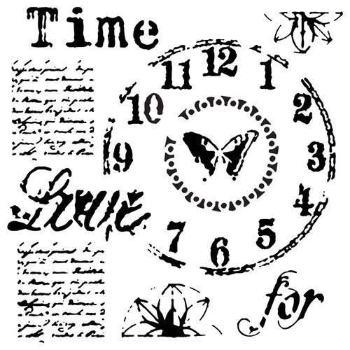The Crafter's Workshop - 6 x 6 Stencils - Mini Time for Love