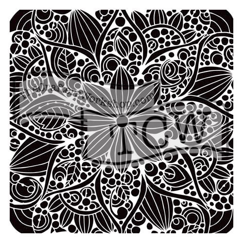 The Crafters Workshop - 6 x 6 Doodling Templates - Mini Doodle Bloom