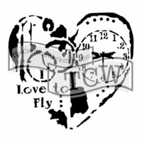The Crafters Workshop - 12 x 12 Doodling Templates - Love to Fly
