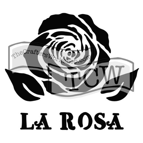 The Crafters Workshop - 12 x 12 Doodling Templates - La Rosa