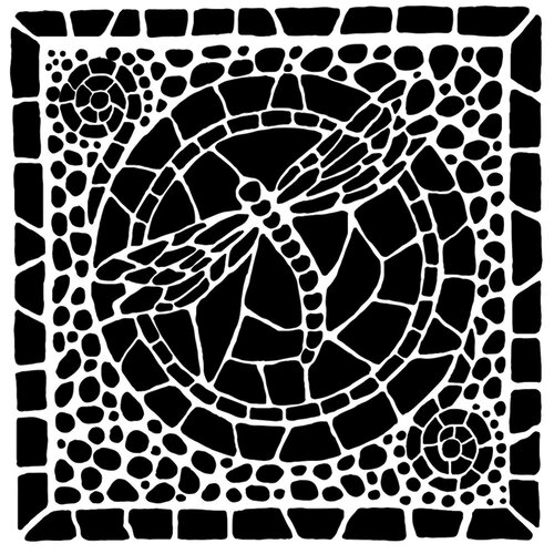The Crafter's Workshop - 12 x 12 Doodling Templates - Winged Mosaic
