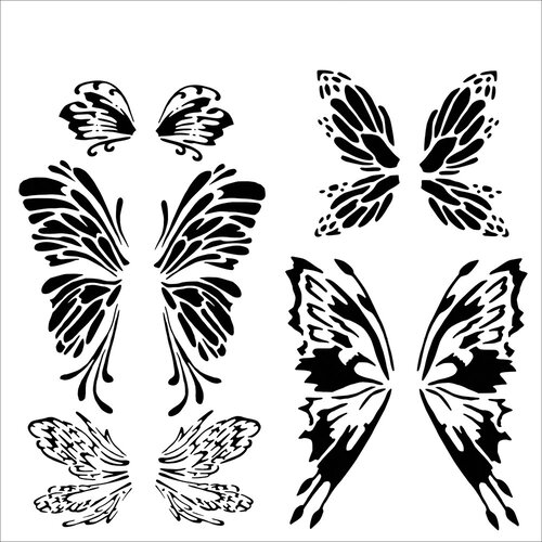 The Crafter's Workshop - 6 x 6 Stencils - Fairywings