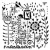 The Crafters Workshop - 6 x 6 Doodling Templates - Joyful Flowers