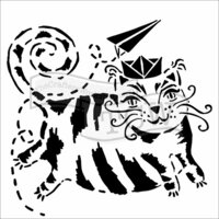 The Crafters Workshop - 6 x 6 Doodling Templates - Flying Cat