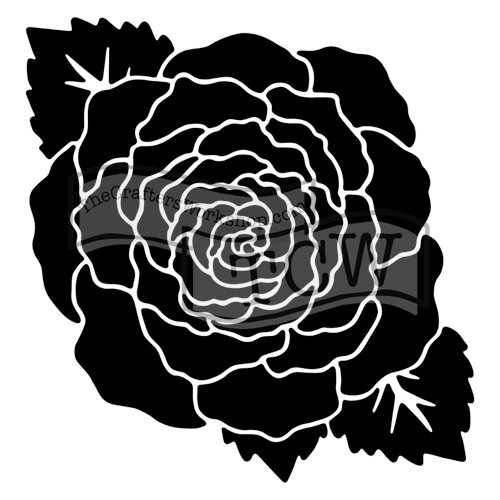 The Crafter's Workshop - 12 x 12 Doodling Templates - Large Rose