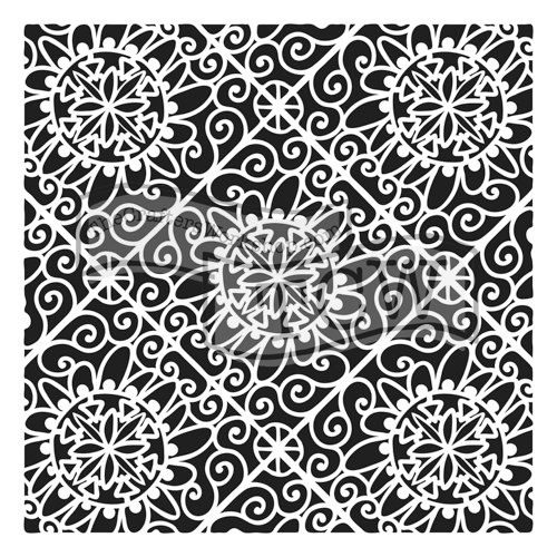 The Crafter's Workshop - 12 x 12 Doodling Templates - Lacy Tiles