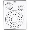 The Crafter's Workshop - 8.5 x 11 Doodling Templates - Dots and Circles