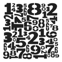 The Crafter's Workshop - 12 x 12 Stencils - Number Scramble