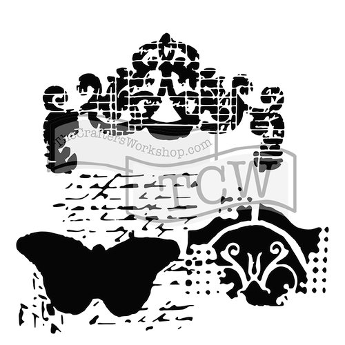 The Crafter's Workshop - 6 x 6 Doodling Templates - Regal Butterfly