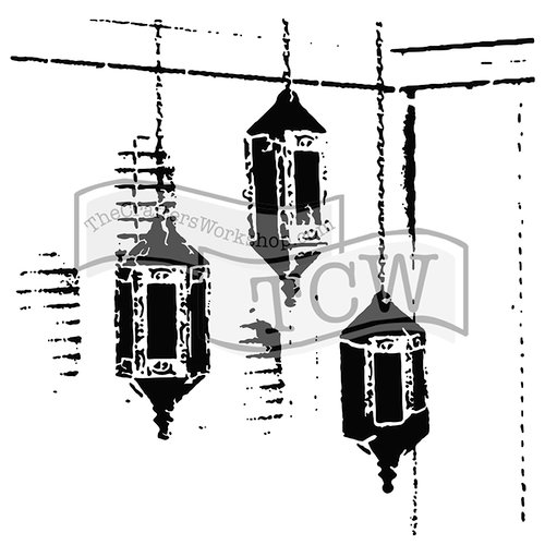 The Crafter's Workshop - 12 x 12 Doodling Templates - Exotic Lamps
