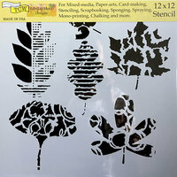 The Crafter's Workshop - 12 x 12 Doodling Templates - Leaf Collection
