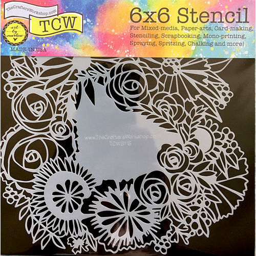 The Crafter's Workshop - 6 x 6 Doodling Templates - Floral Statement