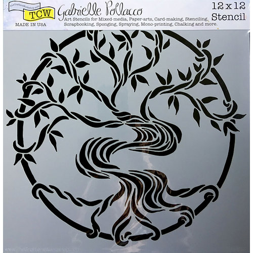 The Crafter's Workshop - 12 x 12 Doodling Templates - Mystical Tree