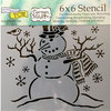 The Crafter's Workshop - Christmas - 6 x 6 Doodling Templates - Mr Snowman