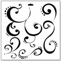 The Crafter's Workshop - 12x12 Doodling Templates - Swirly Q's