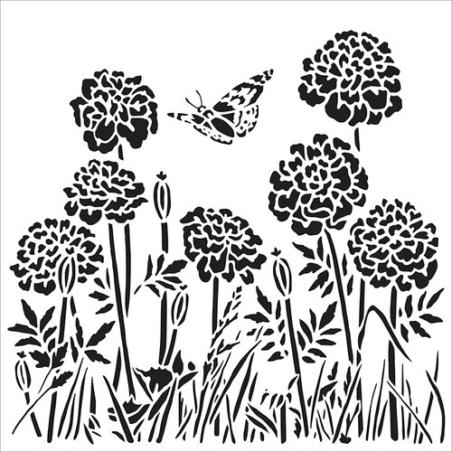 The Crafter's Workshop - 12 x 12 Doodling Templates - Happy Dandelions