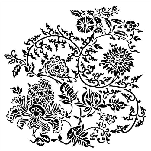 The Crafter's Workshop - 12 x 12 Doodling Templates - Asian Floral