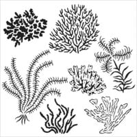 The Crafter's Workshop - 6 x 6 Stencils - Gulf Coast Flora