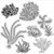 The Crafter&#039;s Workshop - 6 x 6 Stencils - Gulf Coast Flora