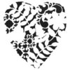 The Crafter's Workshop - 6 x 6 Doodling Templates - Heart Fern