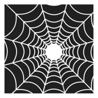 The Crafter's Workshop - Halloween - 6 x 6 Doodling Templates - Spider's Web