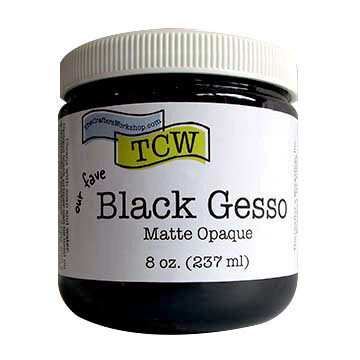 The Crafter's Workshop - Gesso - Black - 8 Ounces