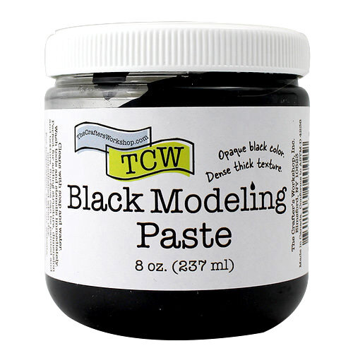 The Crafter's Workshop - Modeling Paste - Black - 8 Ounces