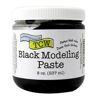 The Crafter's Workshop - Modeling Paste - Black - 8 Ounces