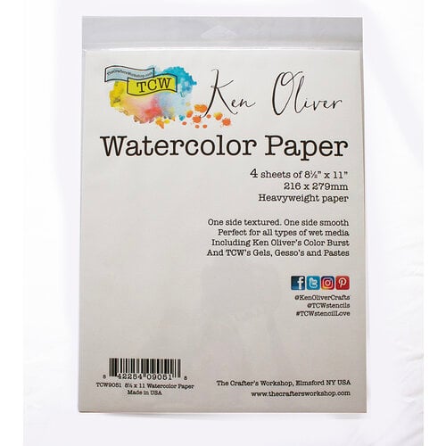 The Crafters Workshop 8.5x11 Watercolor Paper Pack