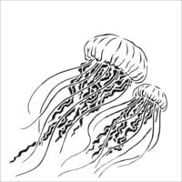 The Crafter's Workshop - 6 x 6 Stencils - Jellyfish