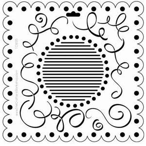 The Crafter's Workshop - 12 x 12 Doodling Templates - Scallop Swirls