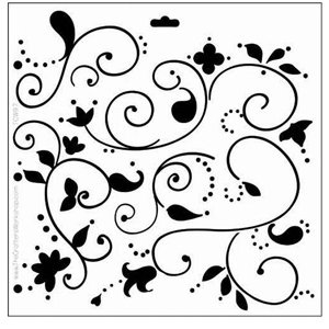 The Crafter's Workshop - 12 x 12 Doodling Templates - Swirly Vines