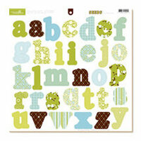 Collage Press - Collage Chip Letters - Die-Cut Chipboard Alphabets - Seeds Collection - Seeds, CLEARANCE