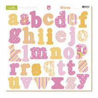 Collage Press - Collage Chip Letters - Die-Cut Chipboard Alphabets - Citrus Collection - Citrus, CLEARANCE