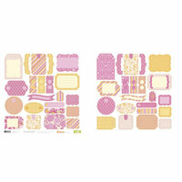 Collage Press - Collage Cuts - Die-Cut Tags and Tabs - Citrus Collection - Citrus, CLEARANCE
