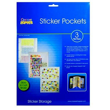 Cropper Hopper - Sticker Pockets - 3 Envelopes