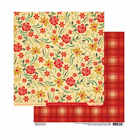 Cosmo Cricket - Honky Tonk Collection - 12 x 12 Double Sided Paper - Rose Garden