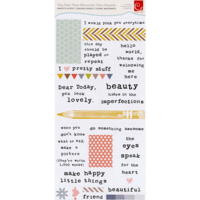Cosmo Cricket - Cardstock Stickers - Tiny Text - Pretty Stuff