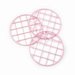 Cosmo Cricket - Show Toppers - Mason Jar Grid Lids - Pink - 3 Pack