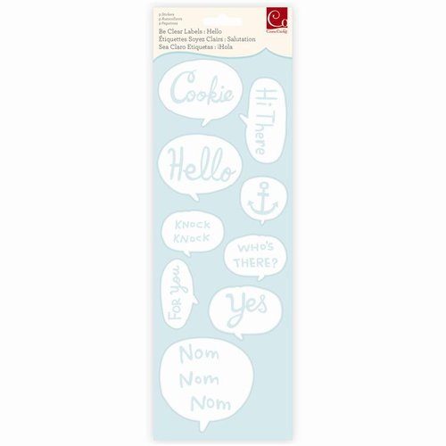 Cosmo Cricket - Be Clear Labels - Hello