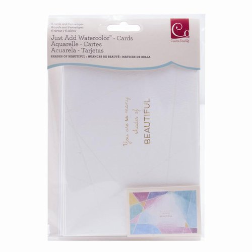 Advantus - Cosmo Cricket - Watercolor Collection - 4 x 6 Cards - Shades of Beautiful