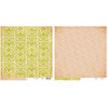Advantus - The Girls Paperie - Paper Girl Collection - 12 x 12 Double Sided Paper - Green Brocade
