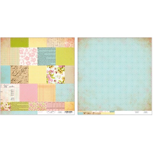 Advantus - The Girls Paperie - Paper Girl Collection - 12 x 12 Double Sided Paper - Vintage Patchwork