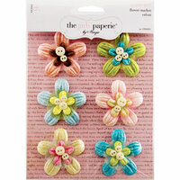 The Girls Paperie - Paper Girl Collection - Velvet Flowers - Market, CLEARANCE