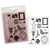 Advantus - The Girls Paperie - Paper Girl Collection - Clear Acrylic Stamps - Paper Girl
