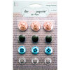 Advantus - The Girls Paperie - Paper Girl Collecion - Vintage Buttons, CLEARANCE