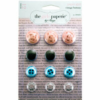 Advantus - The Girls Paperie - Paper Girl Collecion - Vintage Buttons, CLEARANCE